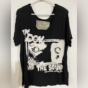 Obesity and speed nothing sacred T-shirt size M the look in the sound Sz M black